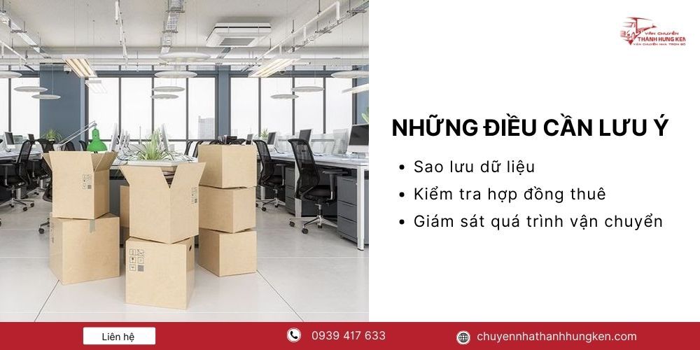 Những điểu cần lưu ý khi chuyển văn phòng